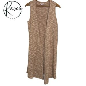 Lularoe Sleeveless Long Cardigan Size S